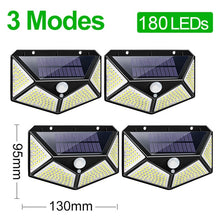 Load image into Gallery viewer, Goodland 180 100 LED Solar Light Outdoor Solar Lamp Powered Sunlight Waterproof PIR Motion Sensor Light for Garden Decoration