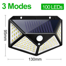 Load image into Gallery viewer, Goodland 180 100 LED Solar Light Outdoor Solar Lamp Powered Sunlight Waterproof PIR Motion Sensor Light for Garden Decoration