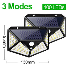 Load image into Gallery viewer, Goodland 180 100 LED Solar Light Outdoor Solar Lamp Powered Sunlight Waterproof PIR Motion Sensor Light for Garden Decoration