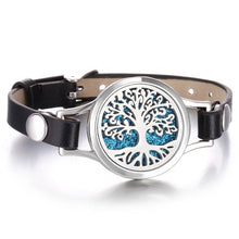 Load image into Gallery viewer, New Tree of Life Aromatherapy Bracelet Essential Oil Diffuser Bracelet Perfume Locket Leather Bracelets for Women Wristbands