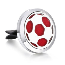 Load image into Gallery viewer, New Aromatherapy Car Perfume Diffuser Stainless Steel 30mm Magnetic Aroma Diffuser Locket Car Air Freshener Vent Clip + 1pcs Pad