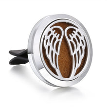 Load image into Gallery viewer, New Aromatherapy Car Perfume Diffuser Stainless Steel 30mm Magnetic Aroma Diffuser Locket Car Air Freshener Vent Clip + 1pcs Pad