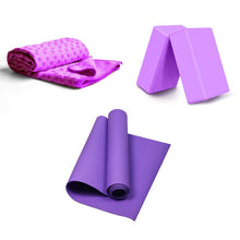 Load image into Gallery viewer, Yoga Set Health Fitness Home Includes Yoga Mat Yoga Blocks Yoga Towel Yoga Ball Pedal Tension Rope Band A Yoga Strap