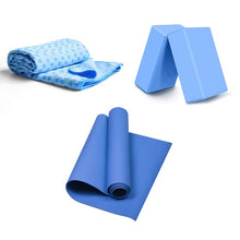 Load image into Gallery viewer, Yoga Set Health Fitness Home Includes Yoga Mat Yoga Blocks Yoga Towel Yoga Ball Pedal Tension Rope Band A Yoga Strap