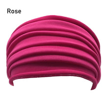 Load image into Gallery viewer, Headband sport  bandeau Yoga Headband Nonslip Elastic Stretch Hairband Turban Running Headwrap Wide Sports Accessories
