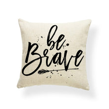 Load image into Gallery viewer, Good Vibes Letter Cushion Covers Arrow Feather Love You Everyday Pillows Abstract Meditation Gifts For Decor Pillow Large Linen