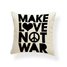 Load image into Gallery viewer, Good Vibes Letter Cushion Covers Arrow Feather Love You Everyday Pillows Abstract Meditation Gifts For Decor Pillow Large Linen