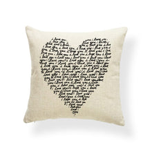 Load image into Gallery viewer, Good Vibes Letter Cushion Covers Arrow Feather Love You Everyday Pillows Abstract Meditation Gifts For Decor Pillow Large Linen