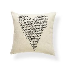 Load image into Gallery viewer, Good Vibes Letter Cushion Covers Arrow Feather Love You Everyday Pillows Abstract Meditation Gifts For Decor Pillow Large Linen