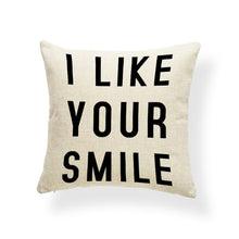 Load image into Gallery viewer, Good Vibes Letter Cushion Covers Arrow Feather Love You Everyday Pillows Abstract Meditation Gifts For Decor Pillow Large Linen