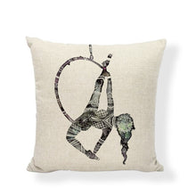 Load image into Gallery viewer, The New Office And Car Waist Cushion Cover 43*43cm Modern Fashion Elements Meditation Yoga Home Office Couch Decor Pillow Case