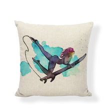 Load image into Gallery viewer, The New Office And Car Waist Cushion Cover 43*43cm Modern Fashion Elements Meditation Yoga Home Office Couch Decor Pillow Case