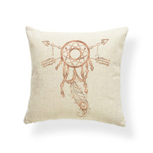 Load image into Gallery viewer, Mandala Dreamcatcher Cushions Cover Octopus Flower Feather Pillow Case Meditation Home Decoration For Sofa Dakimakura 45Cm Linen