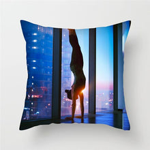 Load image into Gallery viewer, Fuwatacchi Cushion Cover Yoga Meditation Pillow Case Decoration Oceanside Mountain Pillow Cover Waist Decorative Cushion Cover