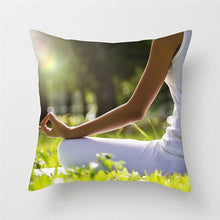 Load image into Gallery viewer, Fuwatacchi Cushion Cover Yoga Meditation Pillow Case Decoration Oceanside Mountain Pillow Cover Waist Decorative Cushion Cover