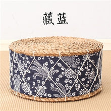 Load image into Gallery viewer, Straw Round Floor Cushions Japanese Futon Meditation Cushion Thickening Circle Seat Stool