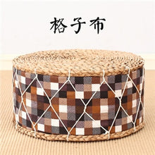 Load image into Gallery viewer, Straw Round Floor Cushions Japanese Futon Meditation Cushion Thickening Circle Seat Stool