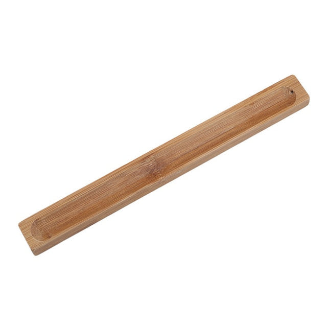 Useful Bamboo Material Stick Plate Incense Holder Fragrant Ware Stick Incense Burner bamboo line incense burner