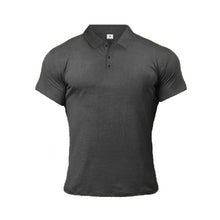 Load image into Gallery viewer, Muscleguys Man Fashion Polo Shirt Casual Fashion Plain Color Short Sleeve High Quality Slim Polo Shirt Men Fitness Polo homme
