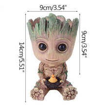 Carica l&#39;immagine nel visualizzatore di Gallery, Groot Flowerpot Cute Model Toy Pen Pot Flower Pot Planter Figurines Tree Man Garden Planter Flower Pot Gift For Baby Kids
