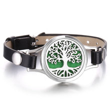 Load image into Gallery viewer, New Aroma Diffuser Bracelet Aromatherapy Essential Oil Diffuser Locket Bracelets Adjustable Genuine Leather Wrap Bracelet Women
