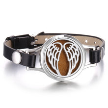 Загрузить изображение в средство просмотра галереи, New Aroma Diffuser Bracelet Aromatherapy Essential Oil Diffuser Locket Bracelets Adjustable Genuine Leather Wrap Bracelet Women
