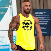 Afbeelding in Gallery-weergave laden, New Men Bodybuilding Tank Tops Gym Fitness Workout Sleeveless Hoodies Man Casual NO Pain NO Gain Hooded Vest Male Looes Clothing

