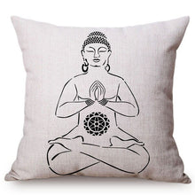 Load image into Gallery viewer, Vintage Classical Buddha Buddhism Art Decorative Pillow Cover Religion Meditation Chinese Style Home Decor Sofa Cushion Cover
