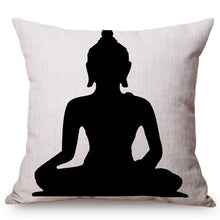 Load image into Gallery viewer, Vintage Classical Buddha Buddhism Art Decorative Pillow Cover Religion Meditation Chinese Style Home Decor Sofa Cushion Cover
