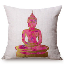 Load image into Gallery viewer, Vintage Classical Buddha Buddhism Art Decorative Pillow Cover Religion Meditation Chinese Style Home Decor Sofa Cushion Cover
