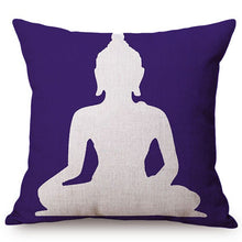 Carregar imagem no visualizador da galeria, Vintage Classical Buddha Buddhism Art Decorative Pillow Cover Religion Meditation Chinese Style Home Decor Sofa Cushion Cover
