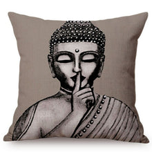 Lade das Bild in den Galerie-Viewer, Vintage Classical Buddha Buddhism Art Decorative Pillow Cover Religion Meditation Chinese Style Home Decor Sofa Cushion Cover
