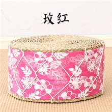 Загрузить изображение в средство просмотра галереи, Straw Round Floor Cushions Japanese Futon Meditation Cushion Thickening Circle Seat Stool
