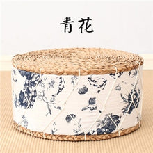 Загрузить изображение в средство просмотра галереи, Straw Round Floor Cushions Japanese Futon Meditation Cushion Thickening Circle Seat Stool
